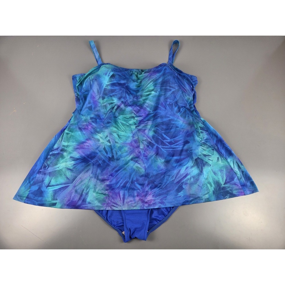 Vintage Robby‎ Len One Piece PLUS 30W Aqua Blue Purple Teal